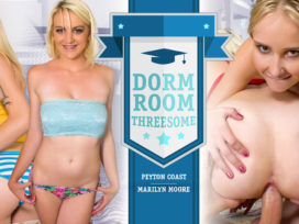 Dorm Room Threesome